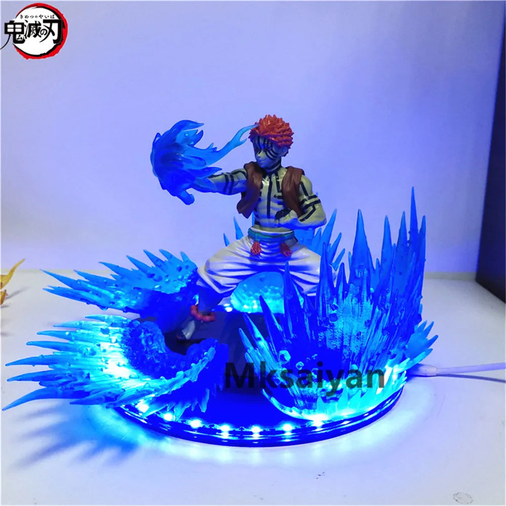 Demon Slayer Anime Figures Akaza Komaji Rengoku Kyoujurou DIY Set PVC Toys Model Kimetsu no Yaiba Action Figma Xmas Gift Doll
