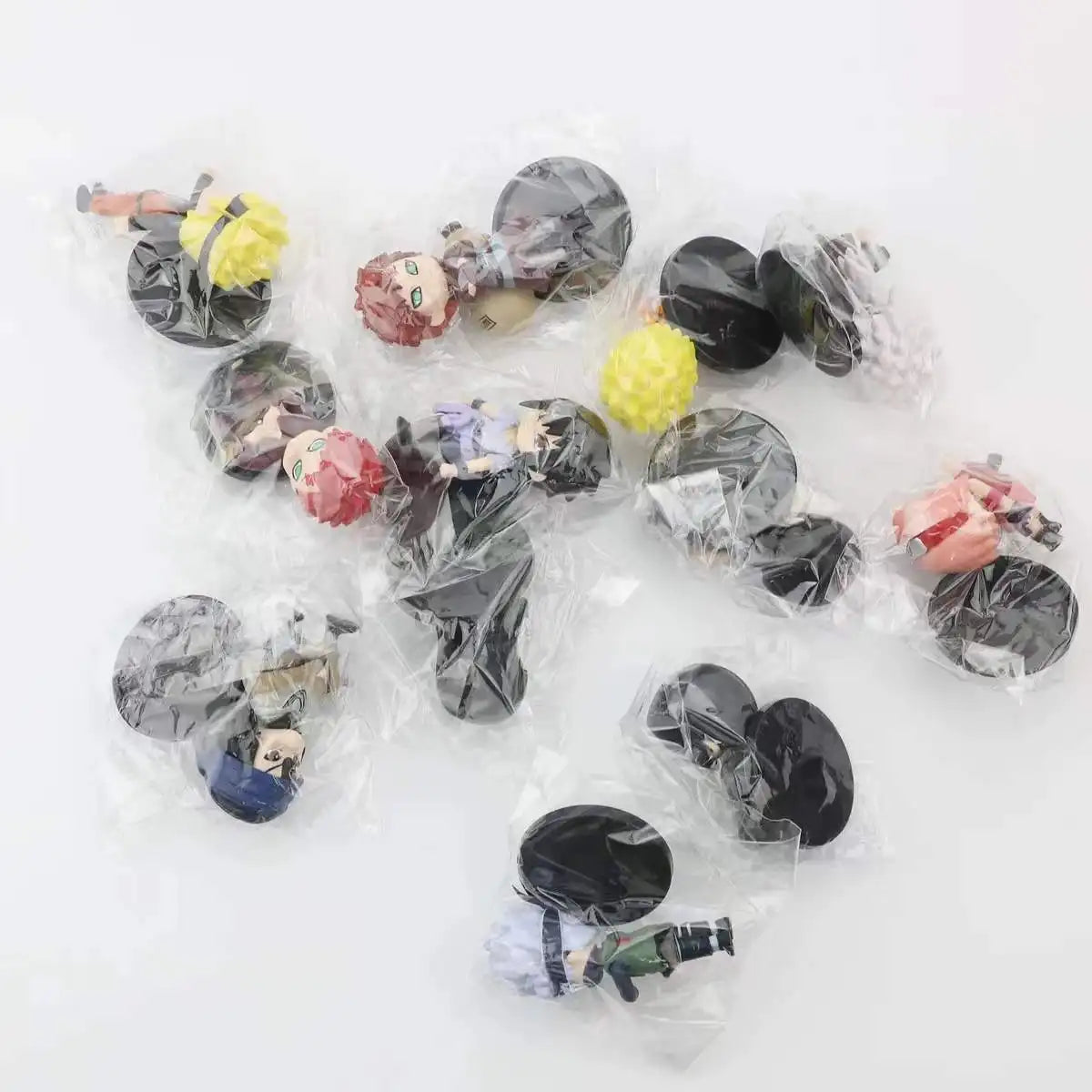 New 12pcs/set Anime Figure Naruto Shippuden Hinata Sasuke Itachi Kakashi Gaara Action Figure Q Version PVC Figures Toys  Gift