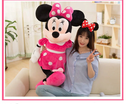 30-70cm Classic Minnie Mickey Mouse Kawaii Stuffed Plush Toys Children Throw Pillow Doll Birthday Girlfriend Girl Couples Gift