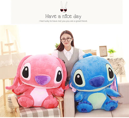35-65cm Lilo&Stitch Stuffed Plush Doll Edition Stitch Rose Doll Creative Kawaii Room Decoration Pillow Toy Girl Birthday Gift