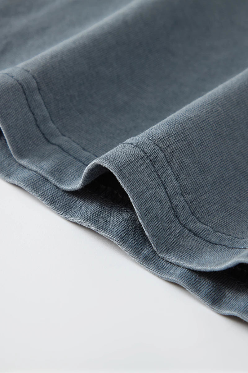 ZODF 2024 Summer Men 200gsm Washed Cotton Solid T Shirts Loose Unisex Male Casual Basic Comfortable T-Shirt Brand Tees HY0254