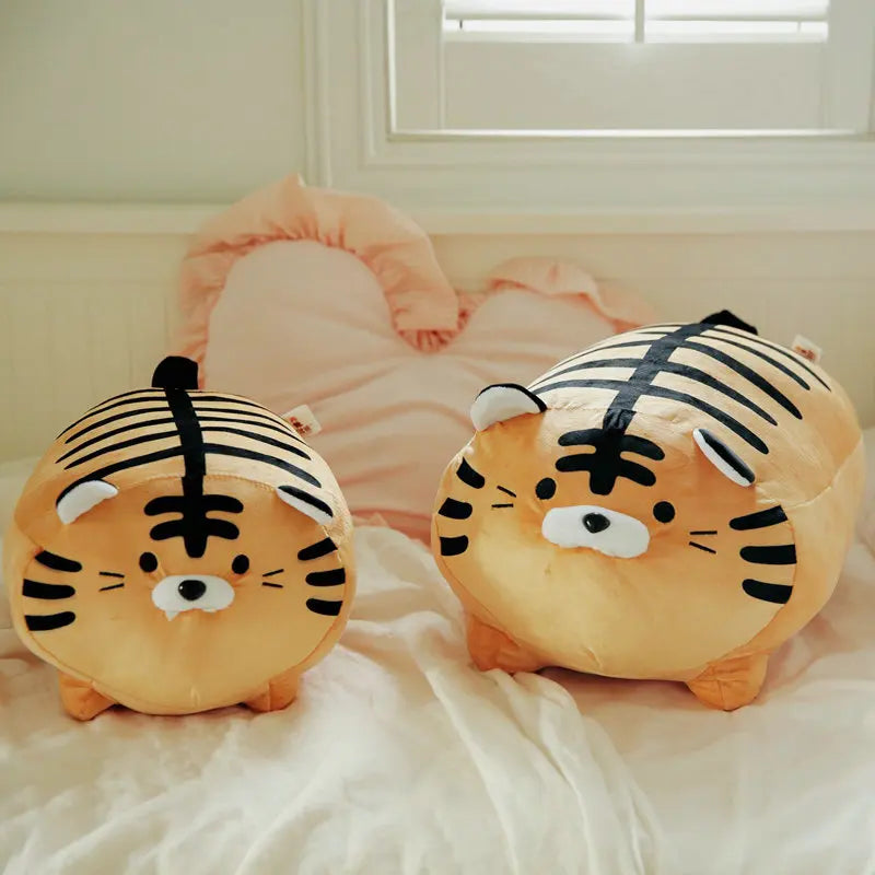 45cm Super Soft Plush Printed Fat Round Tiger Toy Stuffed Tiger pattern Throw pillow Zebra stripes Pig Throw Pillow Bed Cushion