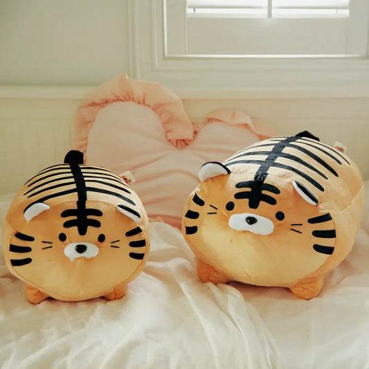 45cm Super Soft Plush Printed Fat Round Tiger Toy Stuffed Tiger pattern Throw pillow Zebra stripes Pig Throw Pillow Bed Cushion