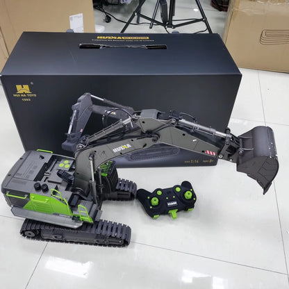 1/14 Huina 1593 582 RC Excavator Dumper Truck Crawler Alloy Tractor Loader 2.4G Radio Control Engineering Toy for Boys