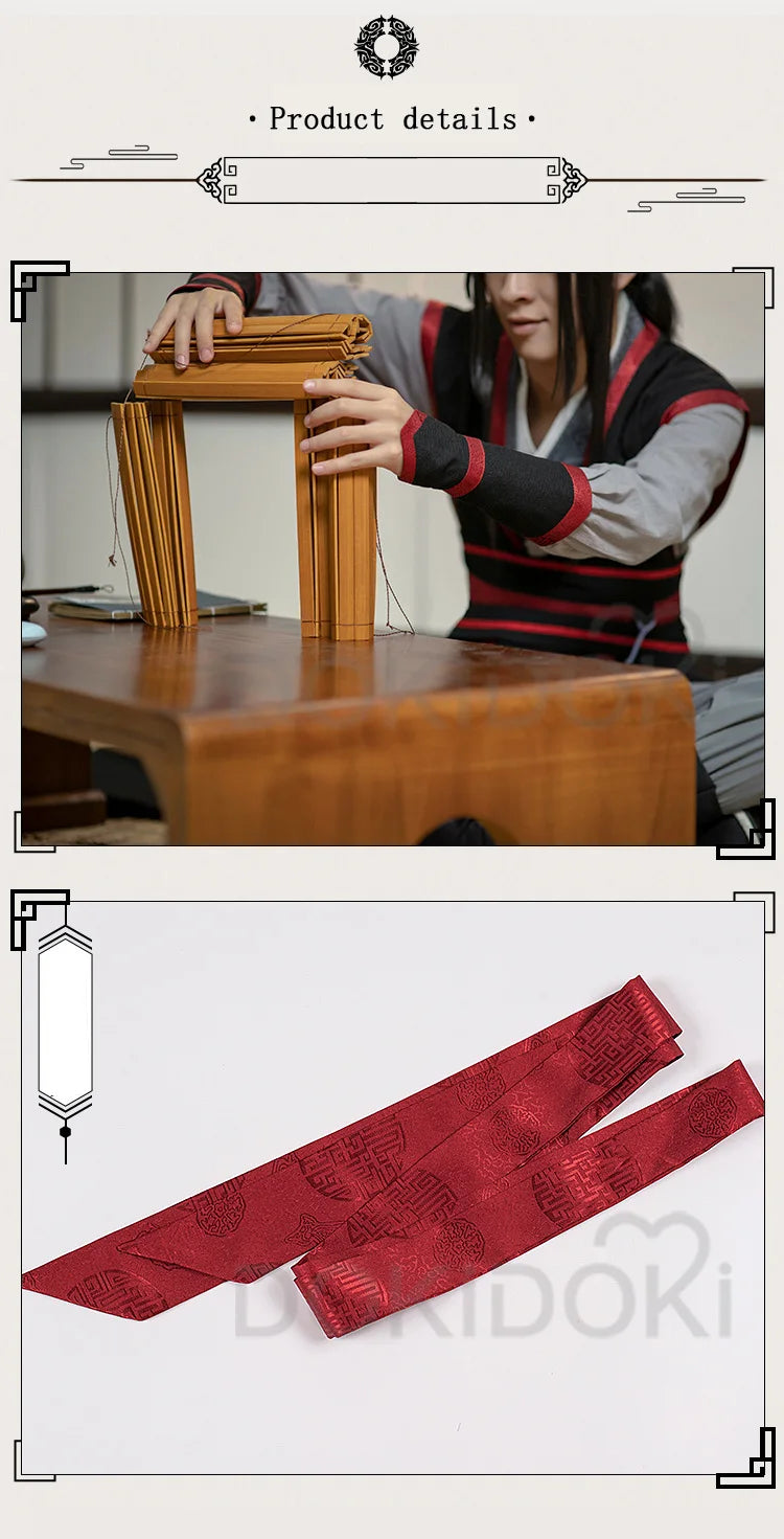 【Official】IN STOCK Wei Wu Xian Cosplay Costume Mo Dao Zu Shi Cosplay DokiDoki-SR Men Wei Wuxian Teenager Cosplay