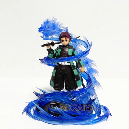 Demon Slayer Kimetsu no Yaiba Action Figures Kamado Tanjirou Kamado Nezuko Anime Figma Dragon Effect Toy Model PVC Doll Juguetes