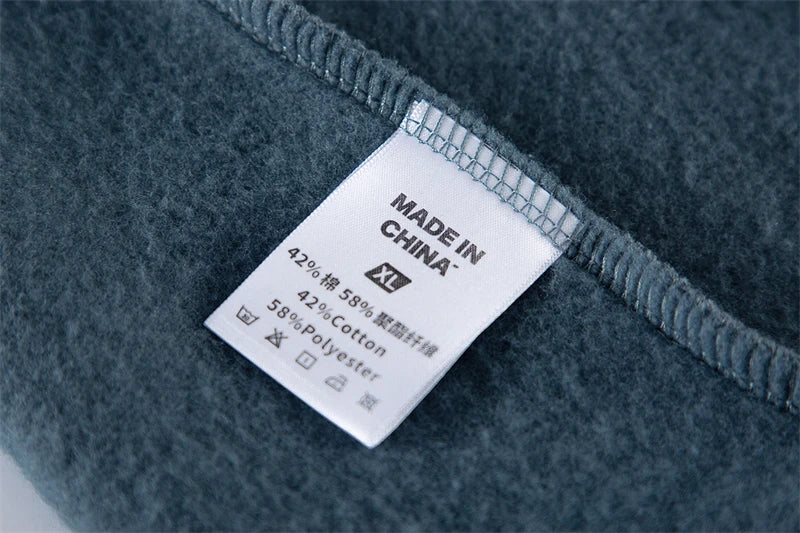 ZODF New Winter Men Basic Thick Fleece 345gsm Hoodies Casual Loose Hip Hop Unisex Hooded Sweatshirt Pullovers Tracksuits HY0010