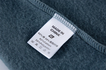 ZODF New Winter Men Basic Thick Fleece 345gsm Hoodies Casual Loose Hip Hop Unisex Hooded Sweatshirt Pullovers Tracksuits HY0010