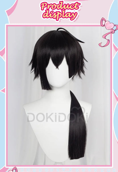 IN STOCK Vanitas Noe Archiviste Wig Anime The Case Study of Vanitas Cosplay Wig DokiDoki Vanitas no Karte Black Hair Earrings
