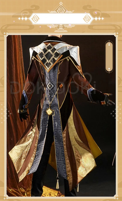 IN STOCK Zhongli Cosplay Costume Game Genshin Impact Cosplay DokiDoki-SR Zhong Li Cosplay Costume Halloween