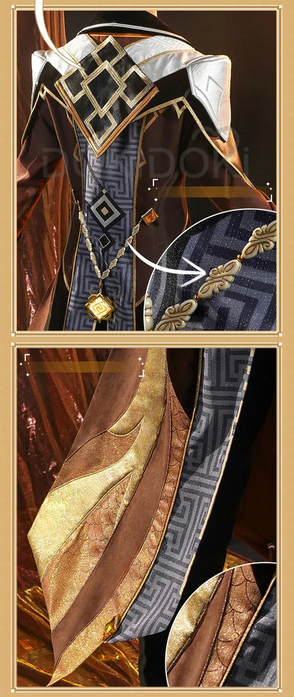 IN STOCK Zhongli Cosplay Costume Game Genshin Impact Cosplay DokiDoki-SR Zhong Li Cosplay Costume Halloween