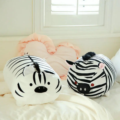 45cm Super Soft Plush Printed Fat Round Tiger Toy Stuffed Tiger pattern Throw pillow Zebra stripes Pig Throw Pillow Bed Cushion