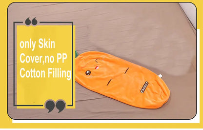 1.1M Long Rectangle Carrot Bunny Plush Pillow Stuffed Soft Bed Pregnant Pinch Leg Pillow Sleeping Boyfriend Throw Pillow Gift