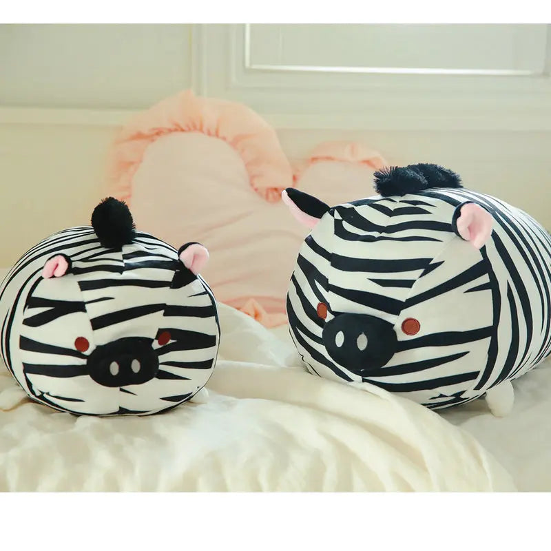45cm Super Soft Plush Printed Fat Round Tiger Toy Stuffed Tiger pattern Throw pillow Zebra stripes Pig Throw Pillow Bed Cushion