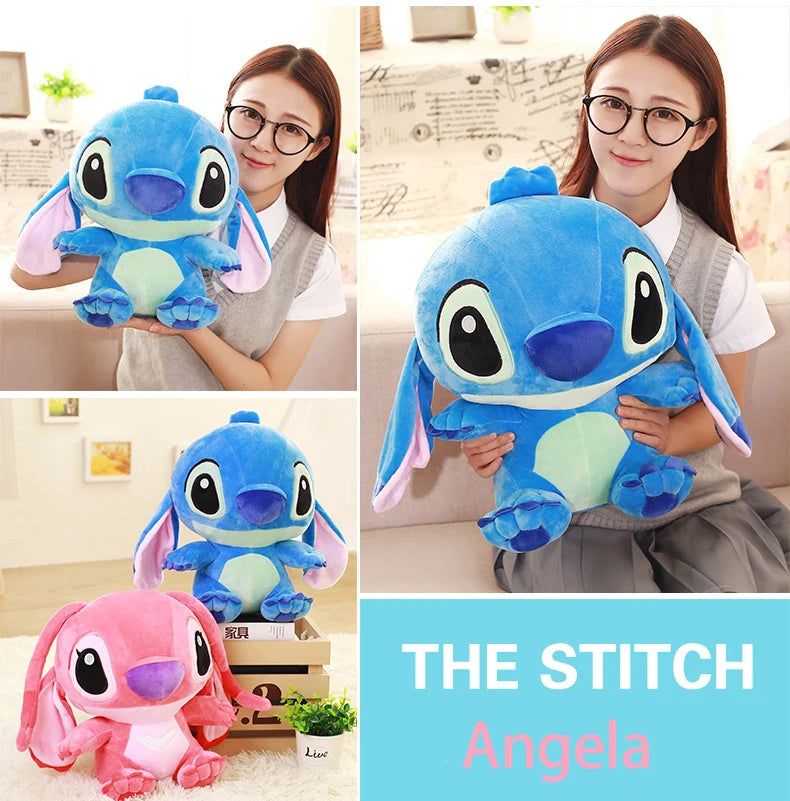 35-65cm Lilo&Stitch Stuffed Plush Doll Edition Stitch Rose Doll Creative Kawaii Room Decoration Pillow Toy Girl Birthday Gift