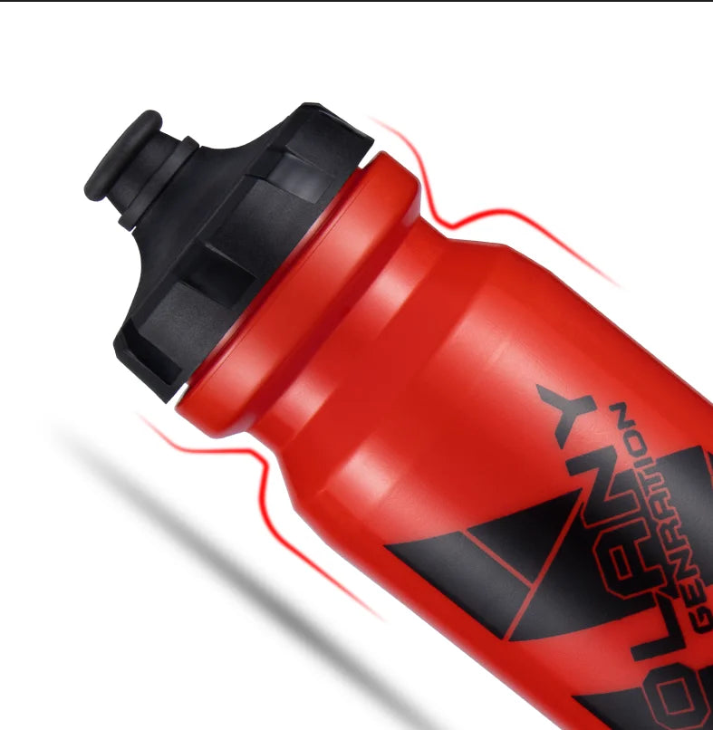Bolany 610ml Lightweight Plastic Bike Water Bottle Portable Sports Cycling Kettle Outdoor Gym Accessories - Grey