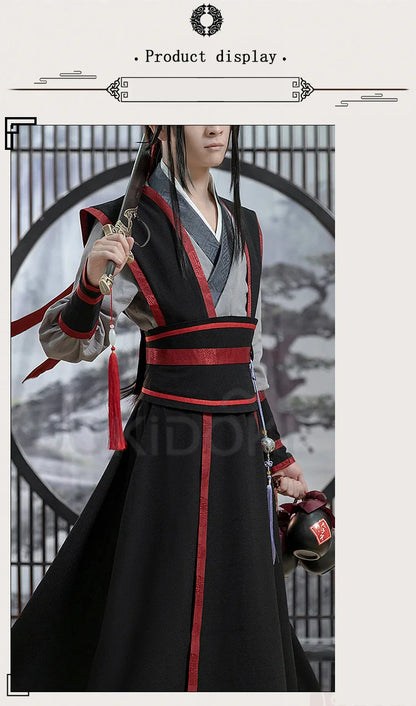 【Official】IN STOCK Wei Wu Xian Cosplay Costume Mo Dao Zu Shi Cosplay DokiDoki-SR Men Wei Wuxian Teenager Cosplay