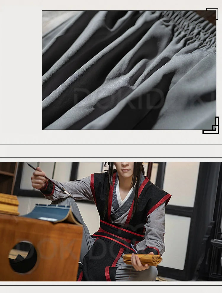 【Official】IN STOCK Wei Wu Xian Cosplay Costume Mo Dao Zu Shi Cosplay DokiDoki-SR Men Wei Wuxian Teenager Cosplay