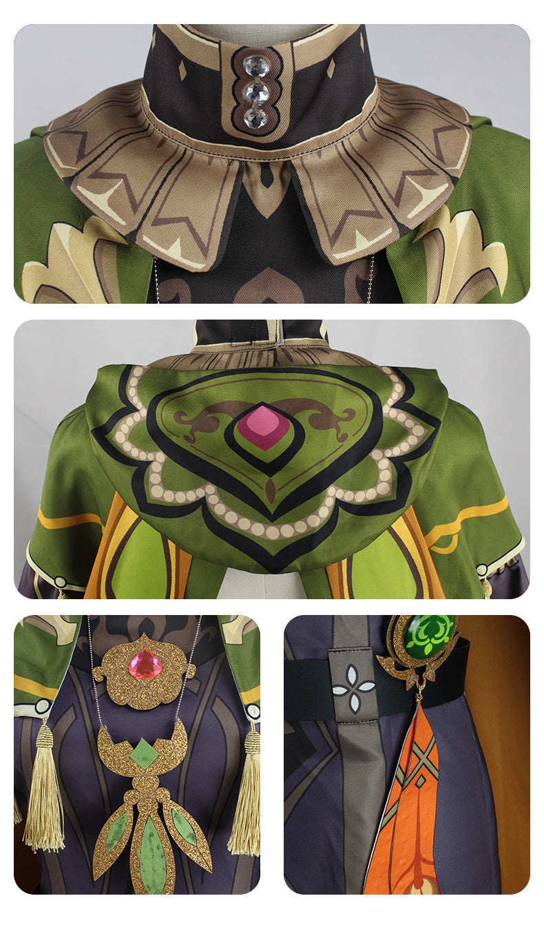 Genshin Impact Collei Cosplay Costume Adult Cotton Polyester Set