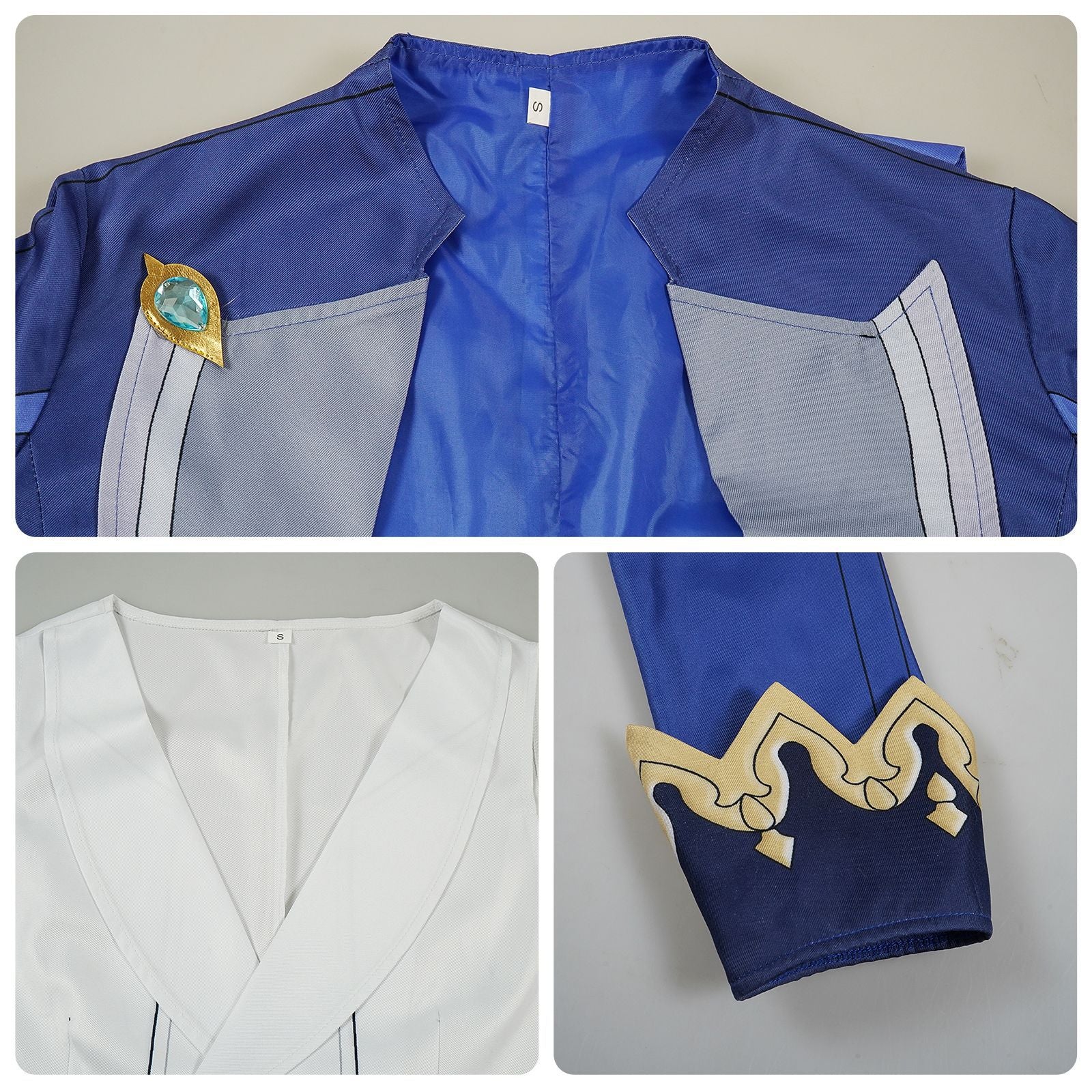 Genshin Impact Furina De Fontaine Cosplay Costume Set Cotton Polyester