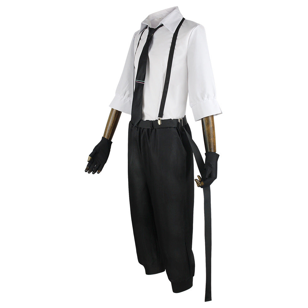 Bungo Stray Dogs Nakajima Atsushi Cosplay Set Cotton Polyester