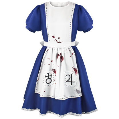 HOMCHEE Trends Alice Cosplay Costume Adult Cotton Polyester