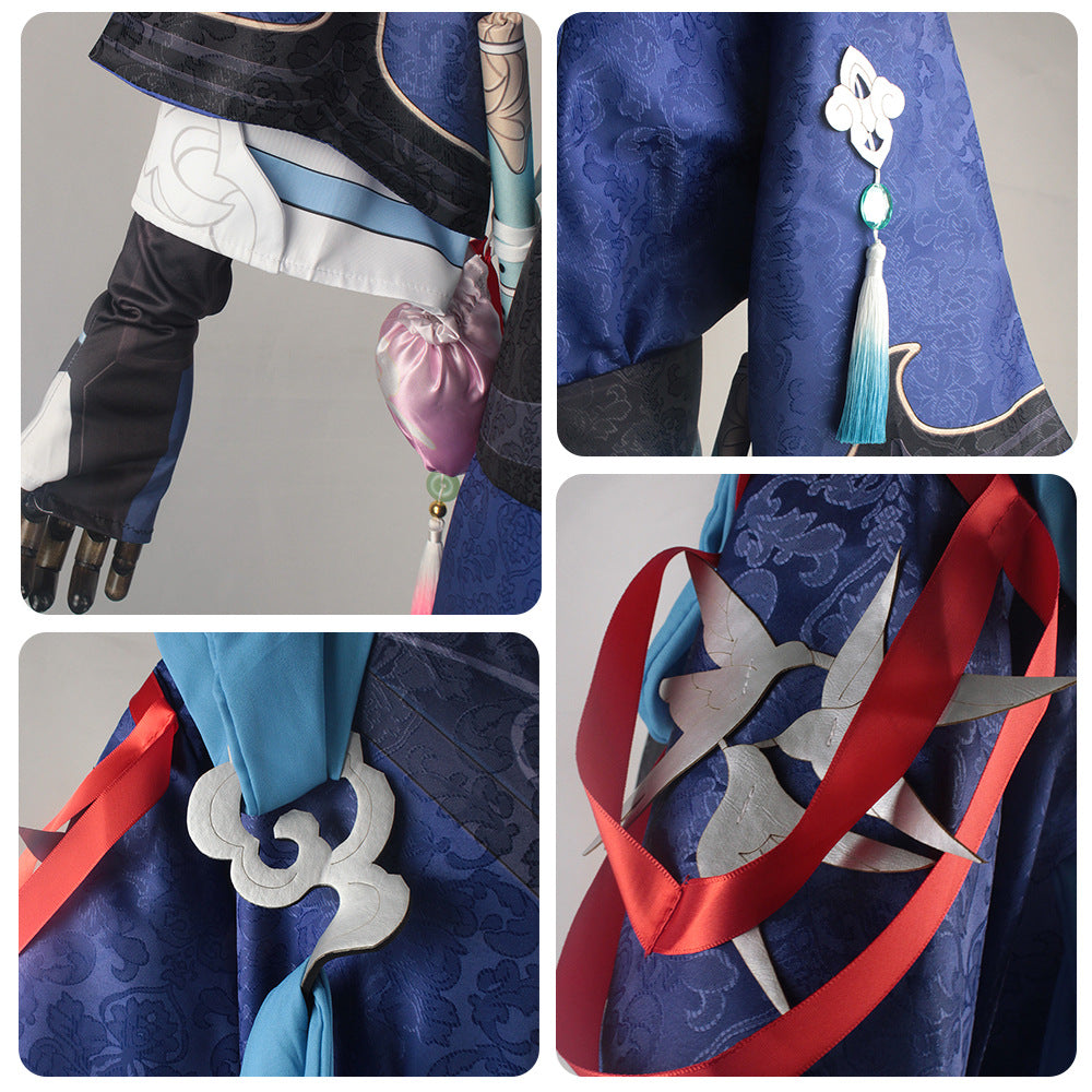HOMCHEE TRENDS Yanqing Cosplay Costume Big Size Cotton Polyester