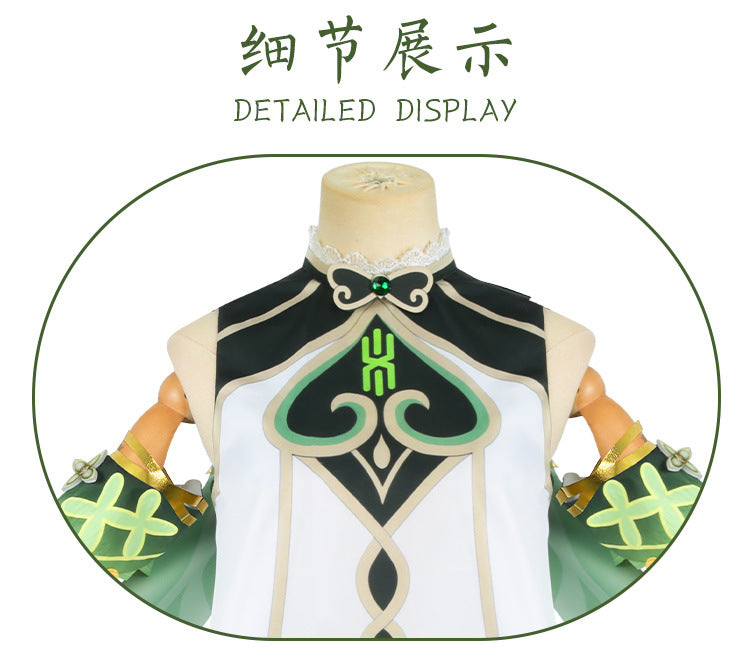 Genshin Impact Nahida Cosplay Costume Set Cotton Polyester