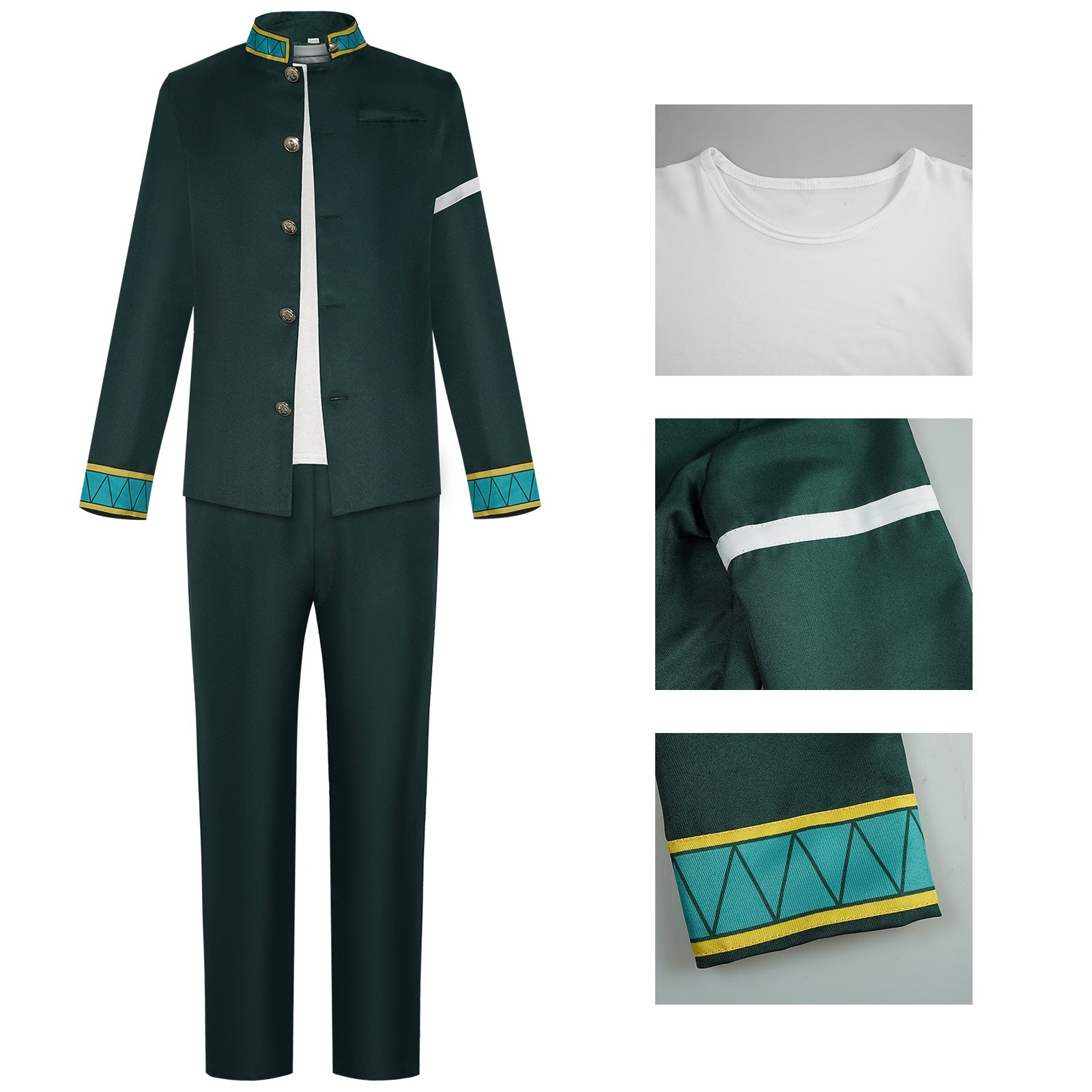 HOMCHEE TRENDS CosCN Hayato Suo School Uniform Set Cotton Polyester