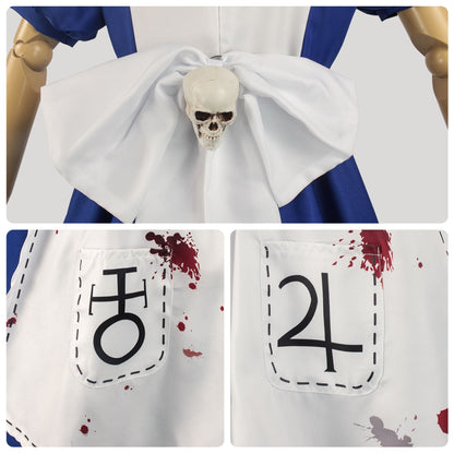 HOMCHEE Trends Alice Cosplay Costume Adult Cotton Polyester
