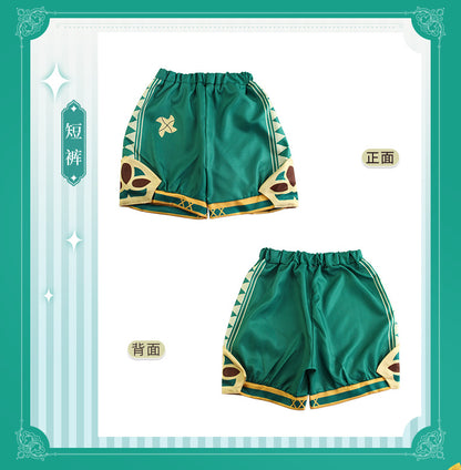 Genshin Impact Venti Cosplay Costume Set Adult Cotton Polyester