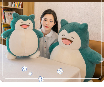 30/45/60CM Big Size Pokémon Cute Snorlax Plush Toy Cartoon Anime Plushies Peluche Home Decor Sleeping Pillow Children Toy Gift