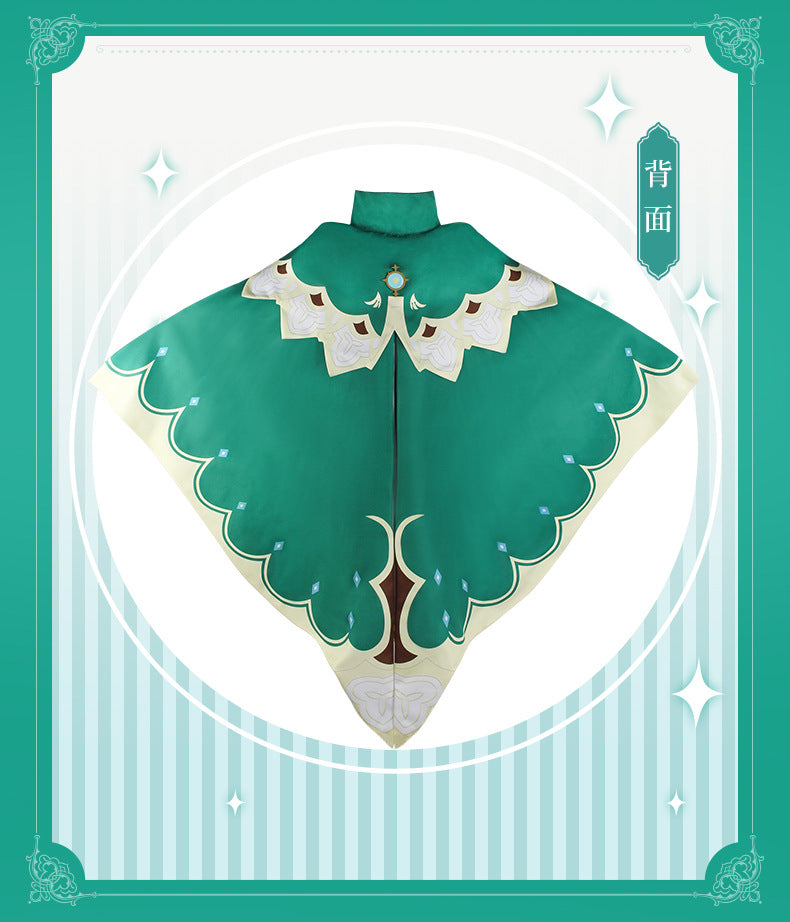 Genshin Impact Venti Cosplay Costume Set Adult Cotton Polyester