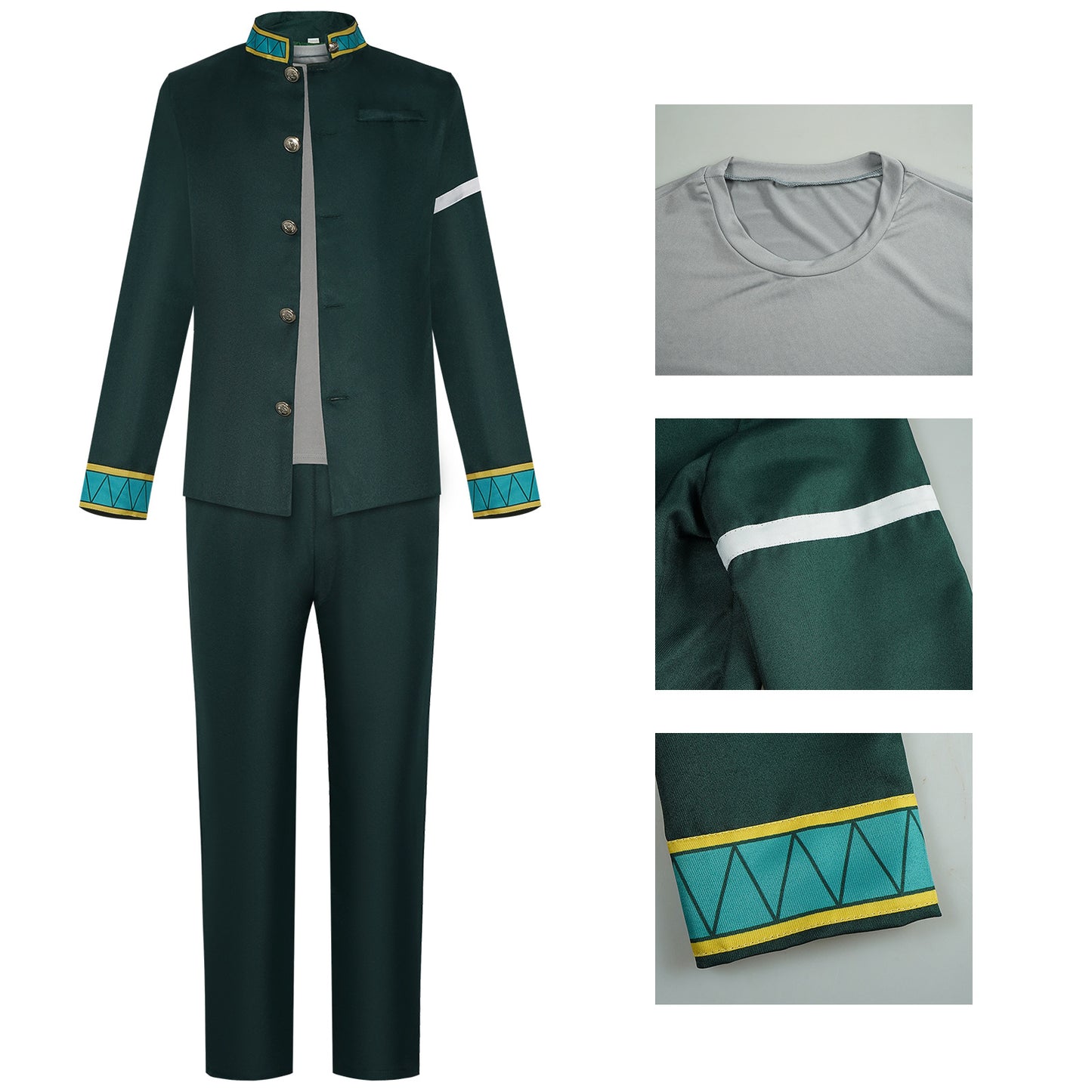 HOMCHEE TRENDS CosCN Hayato Suo School Uniform Set Cotton Polyester