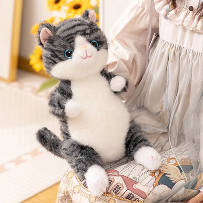 Cute Simulated Sitting Cat Plush Toy 20/30cm Stuffed Animal Soft Toys For Kids And Adults Fluffy Pet Cats Plushies