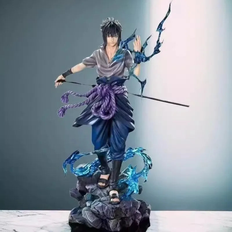 23cm Naruto Anime Figure Uzumaki Naruto Uchiha Sasuke Action Model Pvc Statue Desktop Ornament Collection Toys Gift