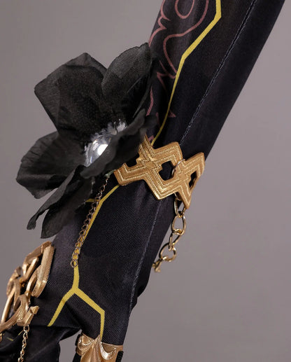 Honkai Star Rail Constance The Dahlia Cosplay Costume Wig Dress Uniform Hat Ever-Flame Mansion Halloween Party for Women Girls