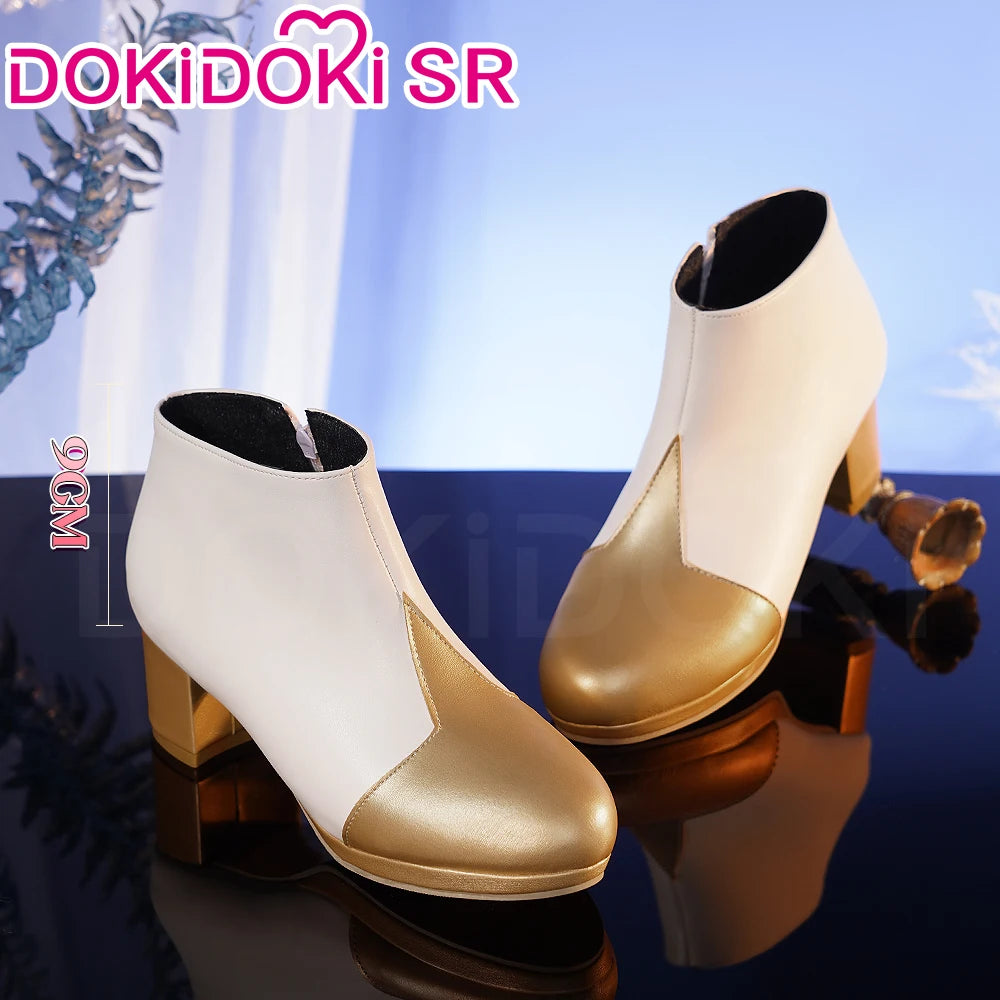 Traveler Lumine Shoes Genshin Impact Cosplay Dokidoki-Sr - Normal Ver 9cm / EU 38-39 / IN STOCK
