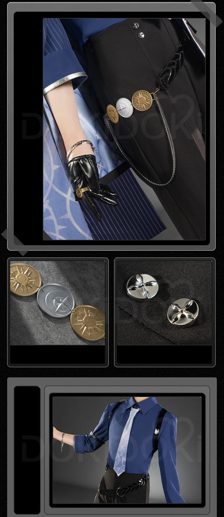 IN STOCK Hugo Cosplay Costume Game Zenless Zone Zero DokiDoki-R ZZZ Men Hugo Vlad Ravenlock Cosplay Hat Halloween