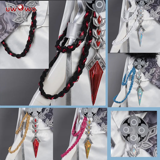 UWOWO Genshin Impact: Arlecchino/Dottore/Tartaglia/Sandrone/Columbina Fatui Harbingers Universal Coat Snezhnaya Cosplay