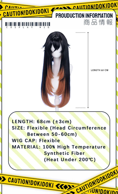 Tamsy Amo Riyo Wig Anime Gachiakuta DokiDoki Men 100cm Long Hair Amo Empool Caines Tamsy Cosplay Heat Resistant Wig Free Cap