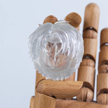 OB11 Transparent Parts Head Shell replacement Korean style Plastic Hair Transparent Replacement Doll Hair Head Mold For Obitsu11