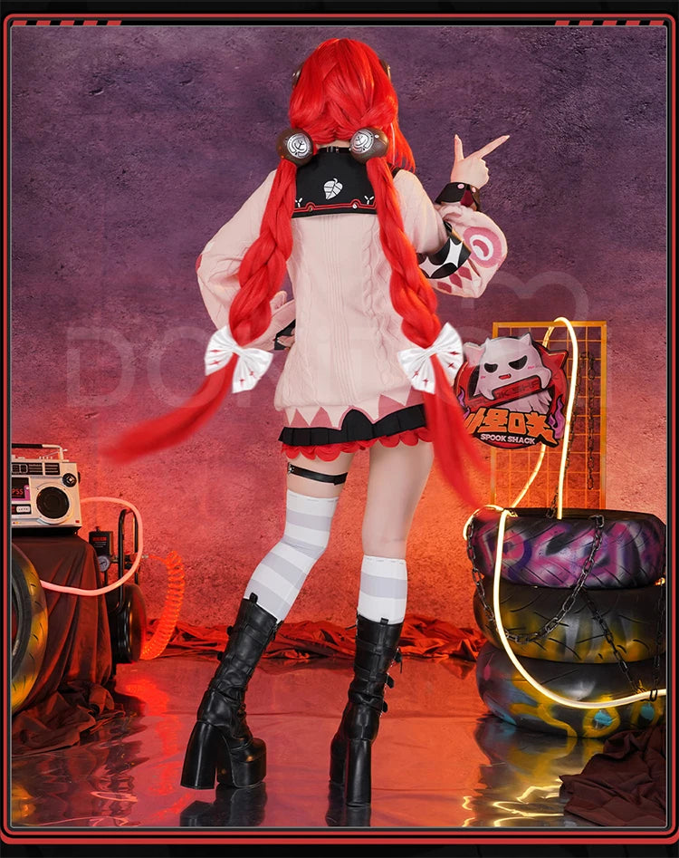 Ukinami Yuzuha Cosplay Costume Game Zenless Zone Zero DokiDoki-R ZZZ Women Cute Sweater Halloween Cosplay