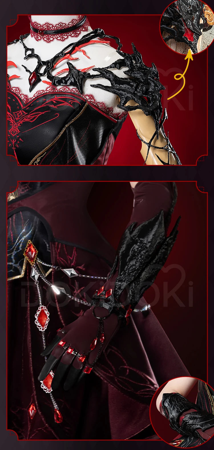 IN STOCK Abyss Lord Heroine Cosplay Costume Game Love and Deepspace【S-2XL】DokiDoki-R Women Qinche Sylus Halloween Plus Size