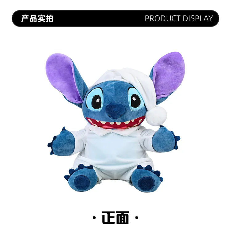 40/50/70cm Super Big Size Pajamas Stitch Disney Anime Plush Stuffed Doll Kawaii Room Decor Lilo & Stitch Plushies Holiday Gift