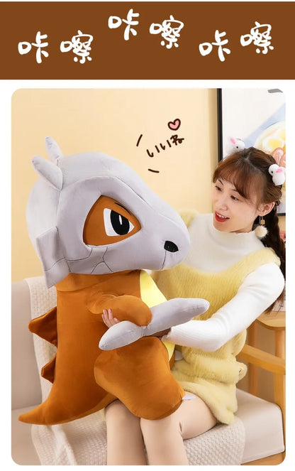 80cm Super Big Size Pokemon Cubone Anime Plush Stuffed Doll Plush Animal Comfortable Soft Doll Children Birthday Gift Anime Toy