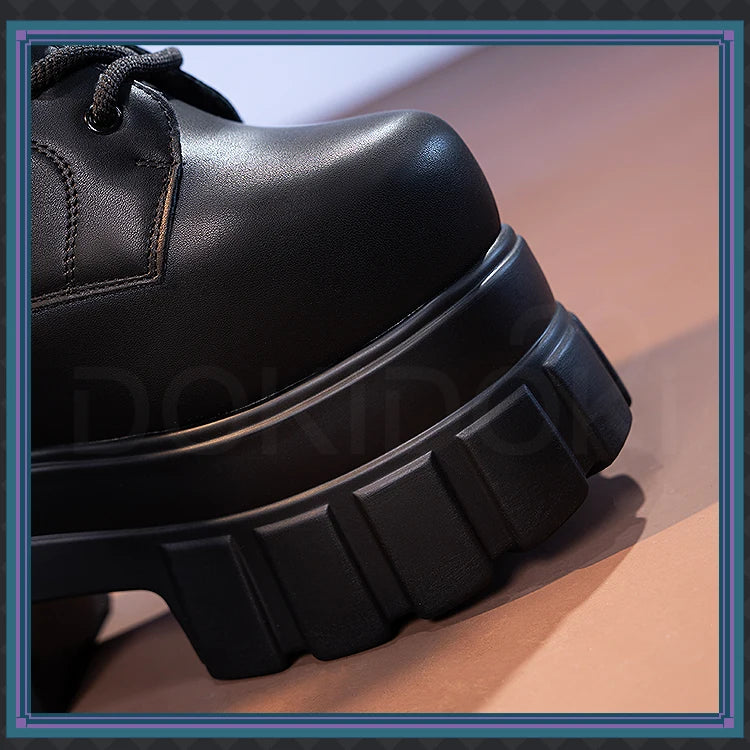 IN STOCK Women Cosplay Props 18cm Heightening Shoes DokiDoki Women Daily 12cm 11cm 18cm 22cm Black White Boots Shoes Halloween