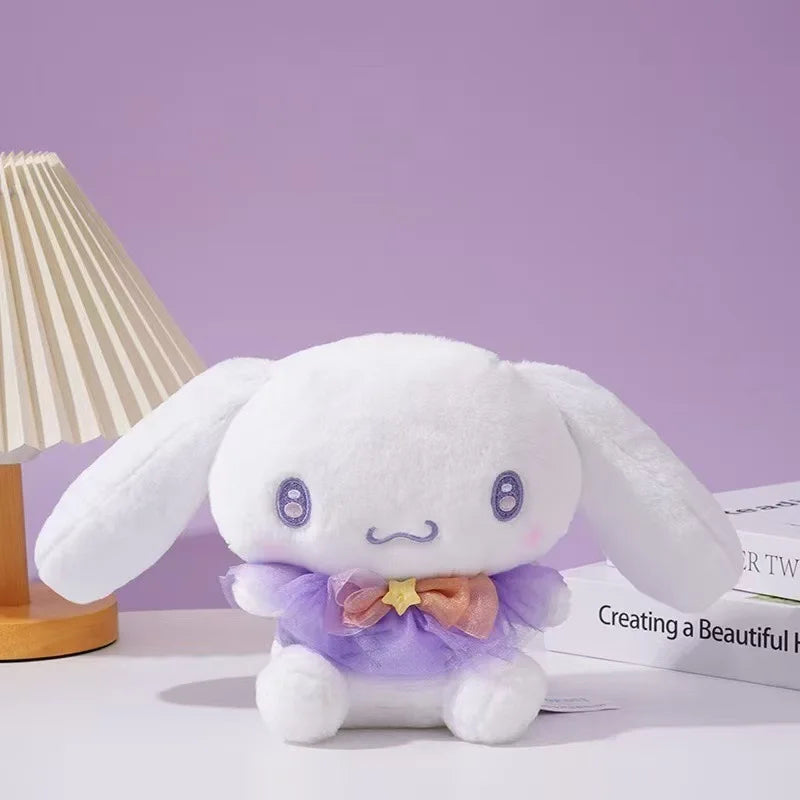 Aoger 20cm Kawaii Purple Cinnamoroll Pochacco Melody Kuromi Hello Kitty Stuffed Animals Plush Toy Cartoon Doll Pillow Girls Gift