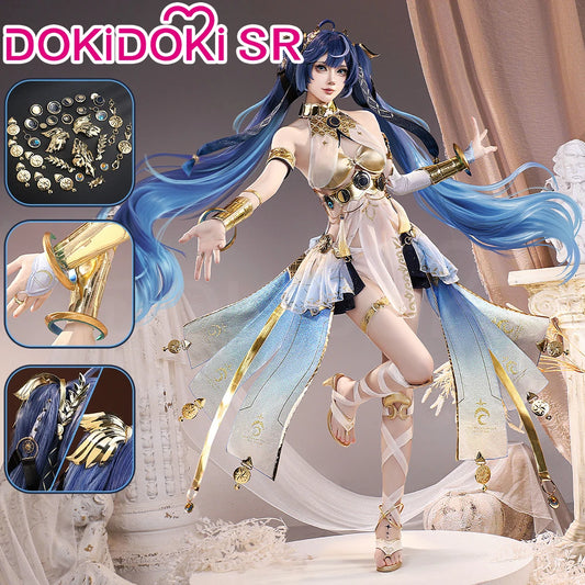 Iuno Cosplay Costume Game Wuthering Waves DokiDoki-SR Women Sexy Dress Costume Iuno Halloween Cosplay Metal Accessories