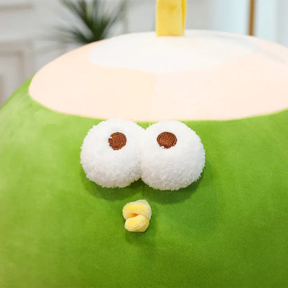 Hot 30-60cm Fun Coconut Chicken Animal Plush Doll Pillow Cute Big Eyes Big Chicken Leg Round Chicken Soft Plush Toy Home Decor